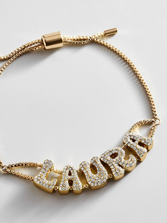 Pavé Bubble Slider Custom Bracelet - Pavé Bubble Double Strand