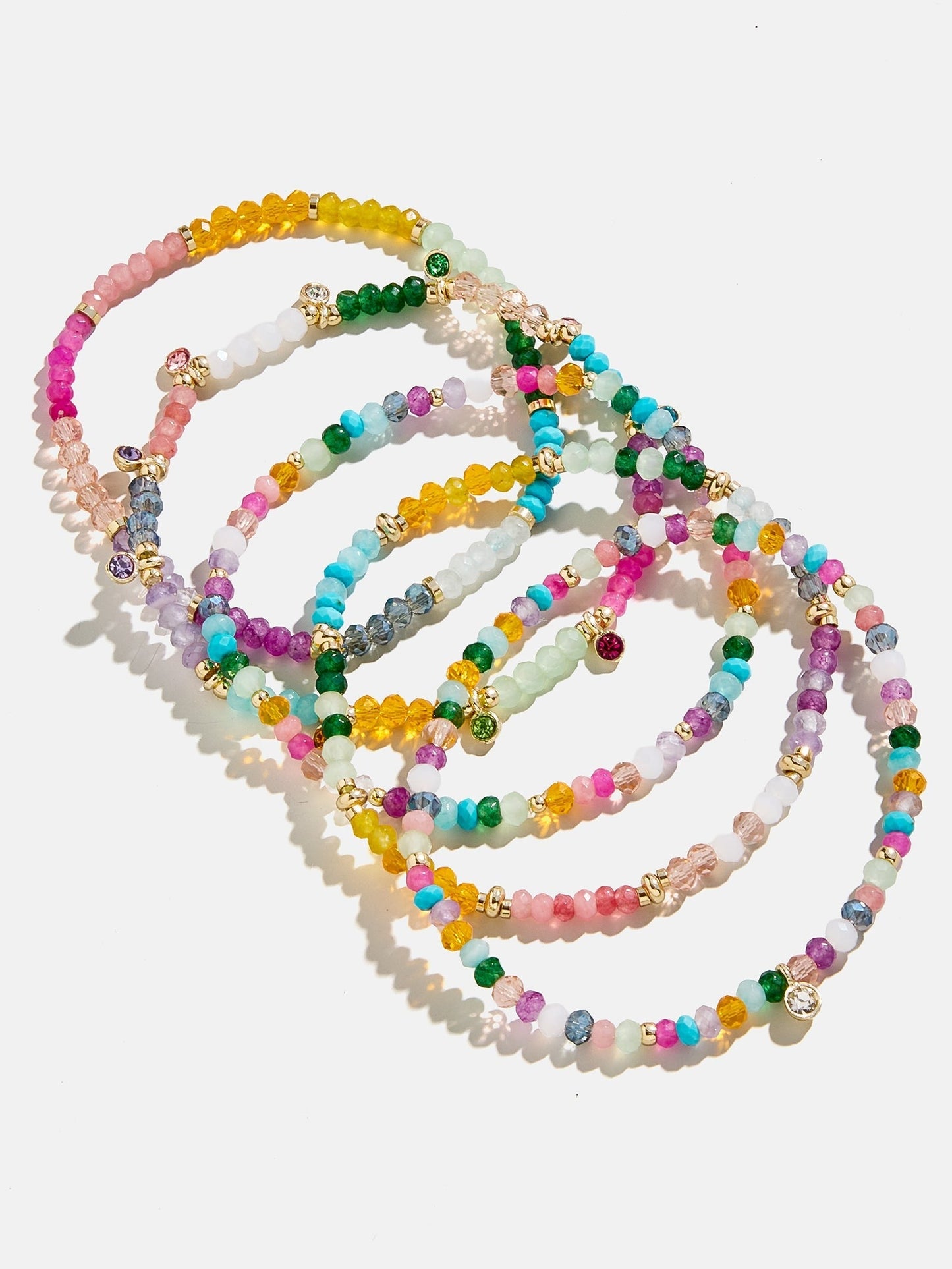 Indya Semi-Precious Layered Bracelet Set - Multi
