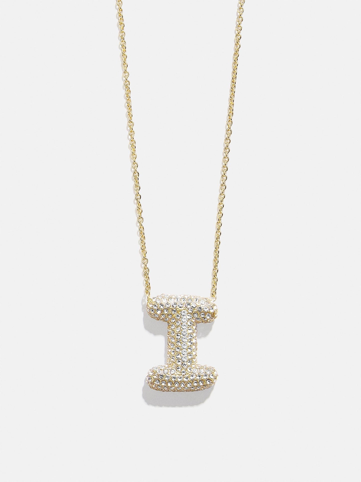 Kids’ Bubble Initial Necklace - Gold/Pavé