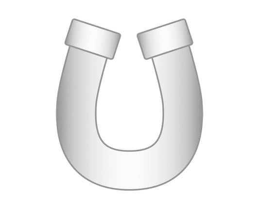 Mini Horseshoe Icon - Silver