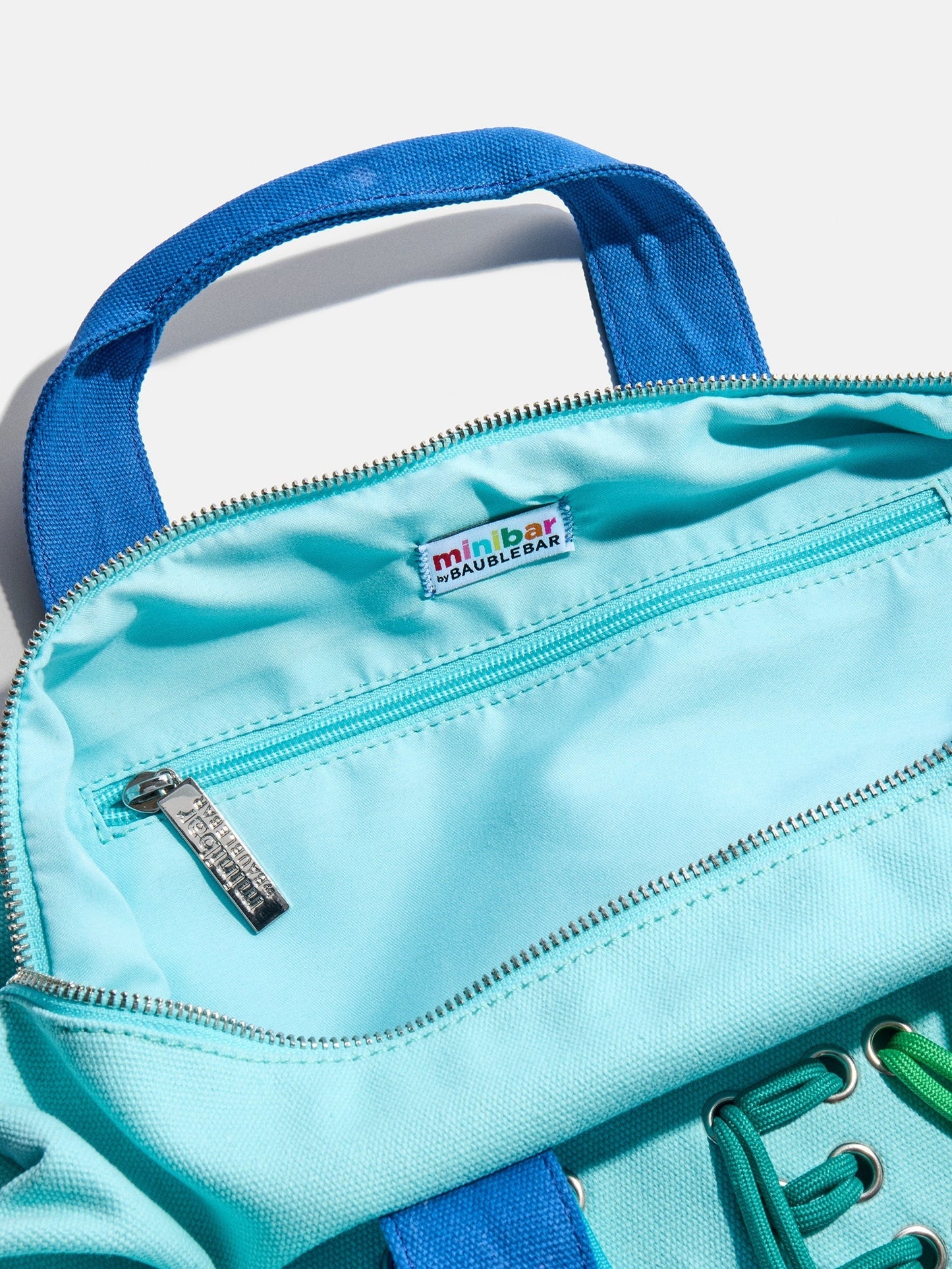 Thready to Go Kids' Custom Duffle - Light Blue/Blue Multi