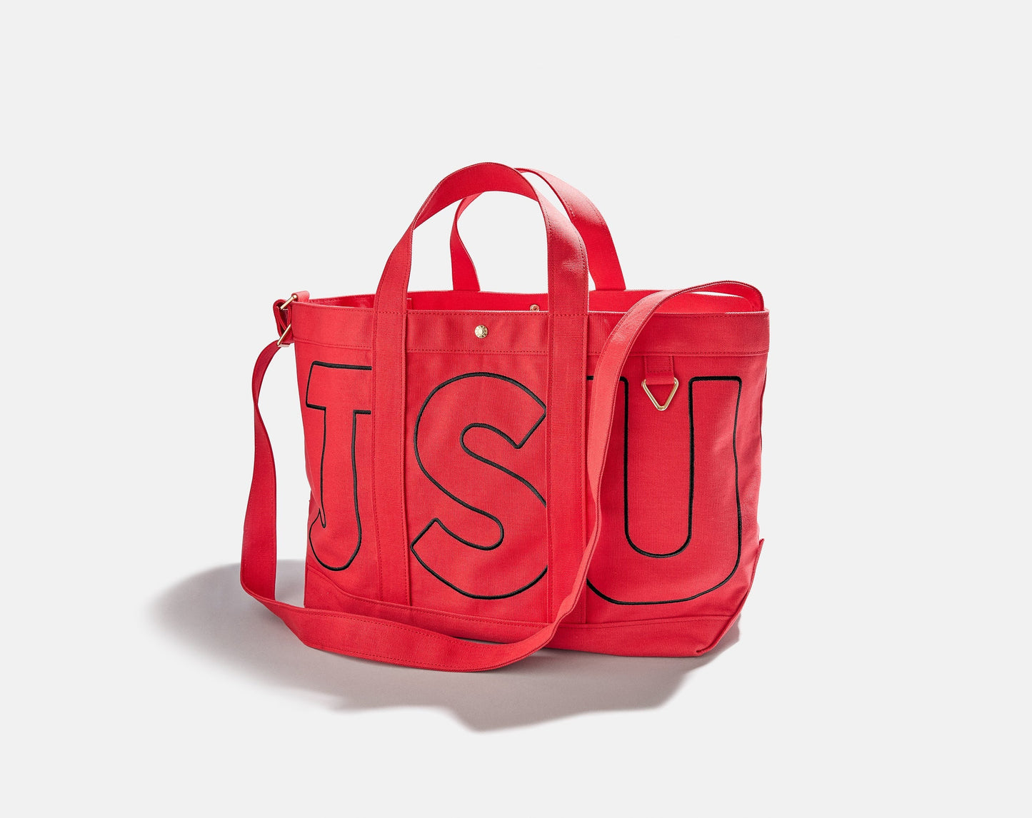 Solid Custom Alpha Tote - Cherry Red
