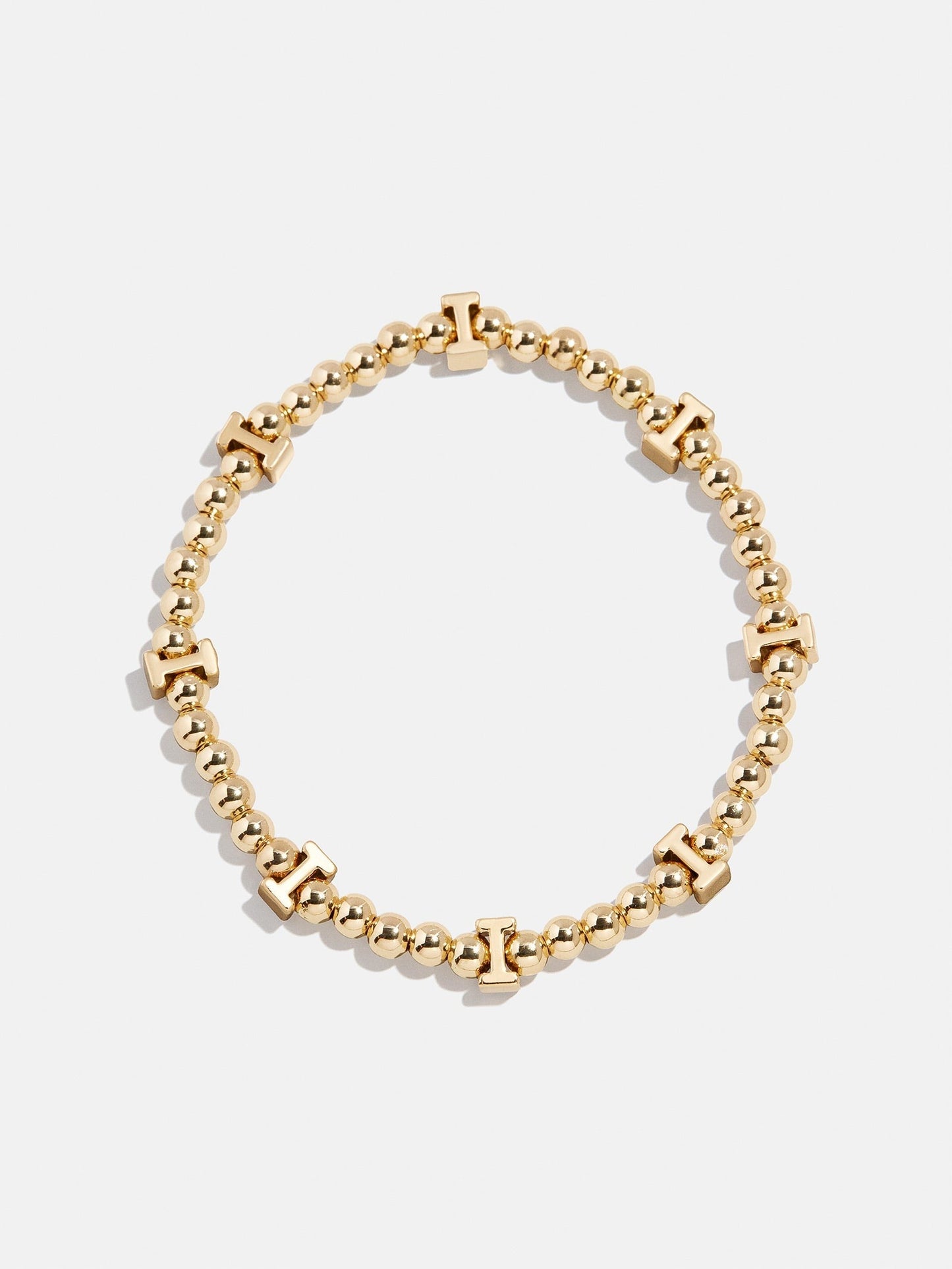 Gold Repeating Initial Pisa Bracelet - I