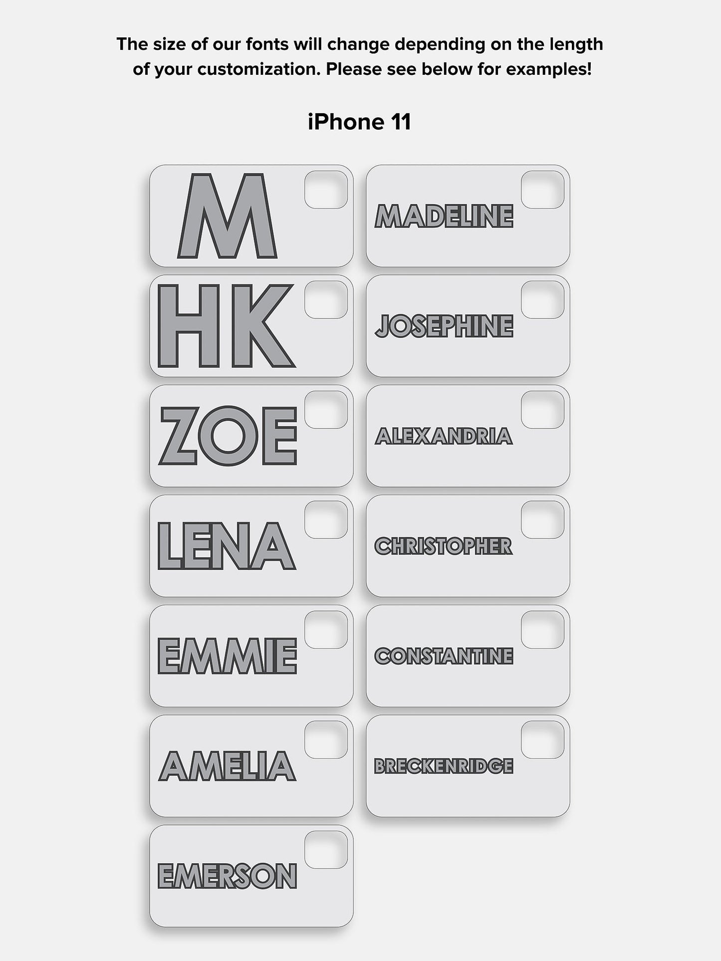 Block Font Custom iPhone Case - Lavender/White