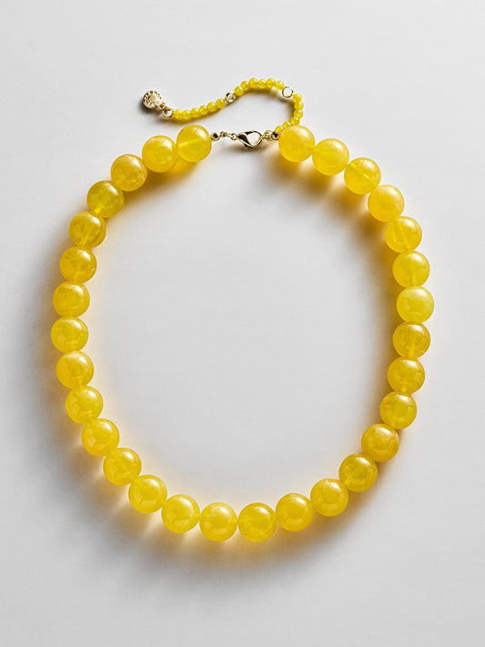 Mini Jane Beaded Necklace - Citrine