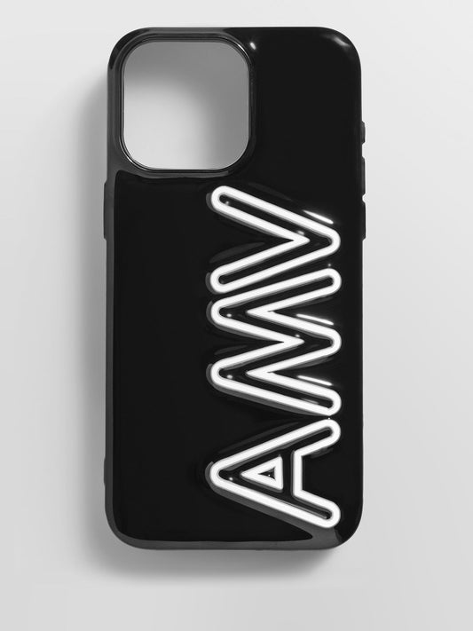 Fine Line Custom iPhone Case - Black/White