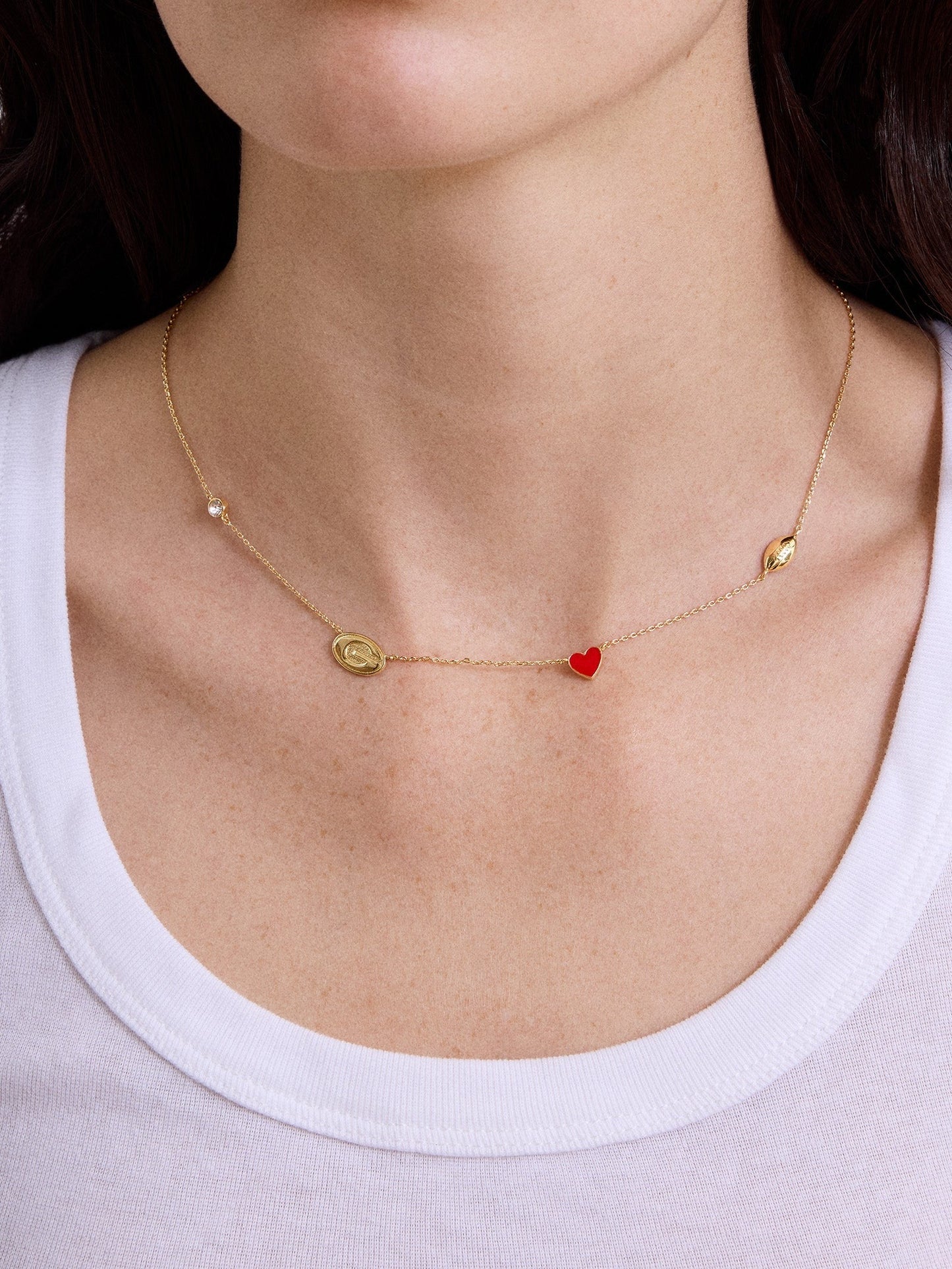 University of Georgia Spaced Charm Necklace - University of Georgia