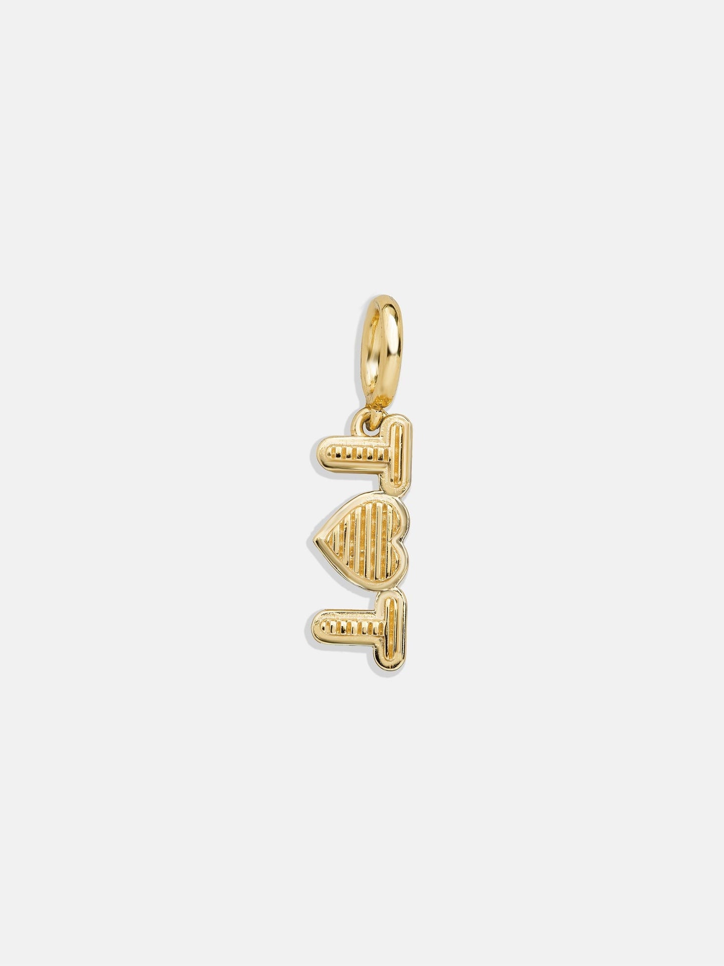Heart Custom Initial Charm - Gold