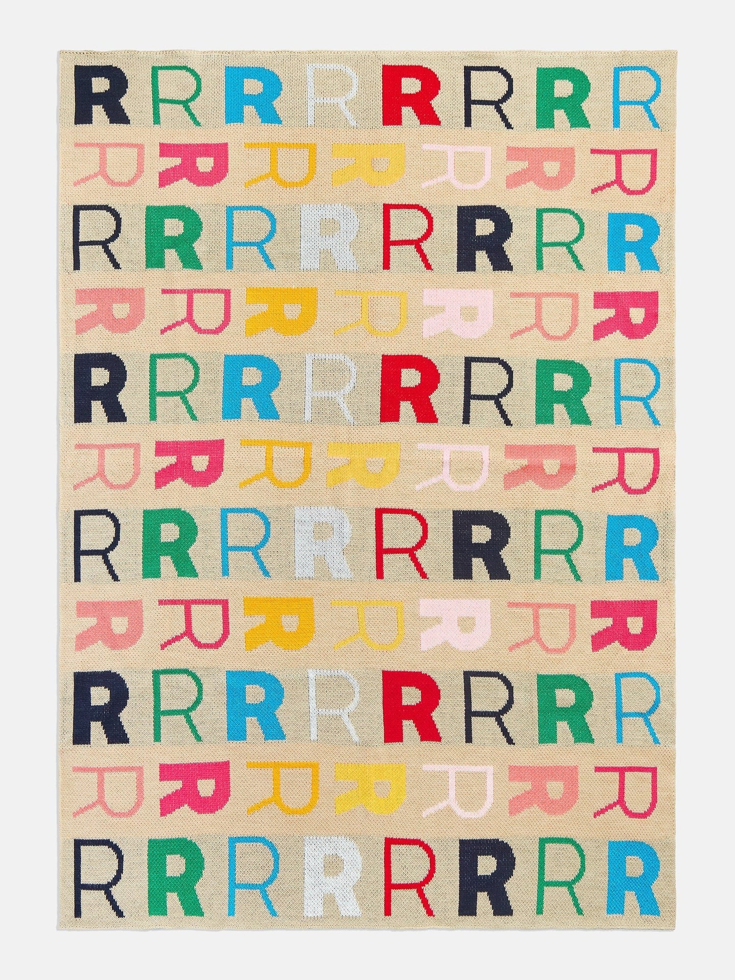 Upside Down & All Around Custom Blanket - Beige/Multi
