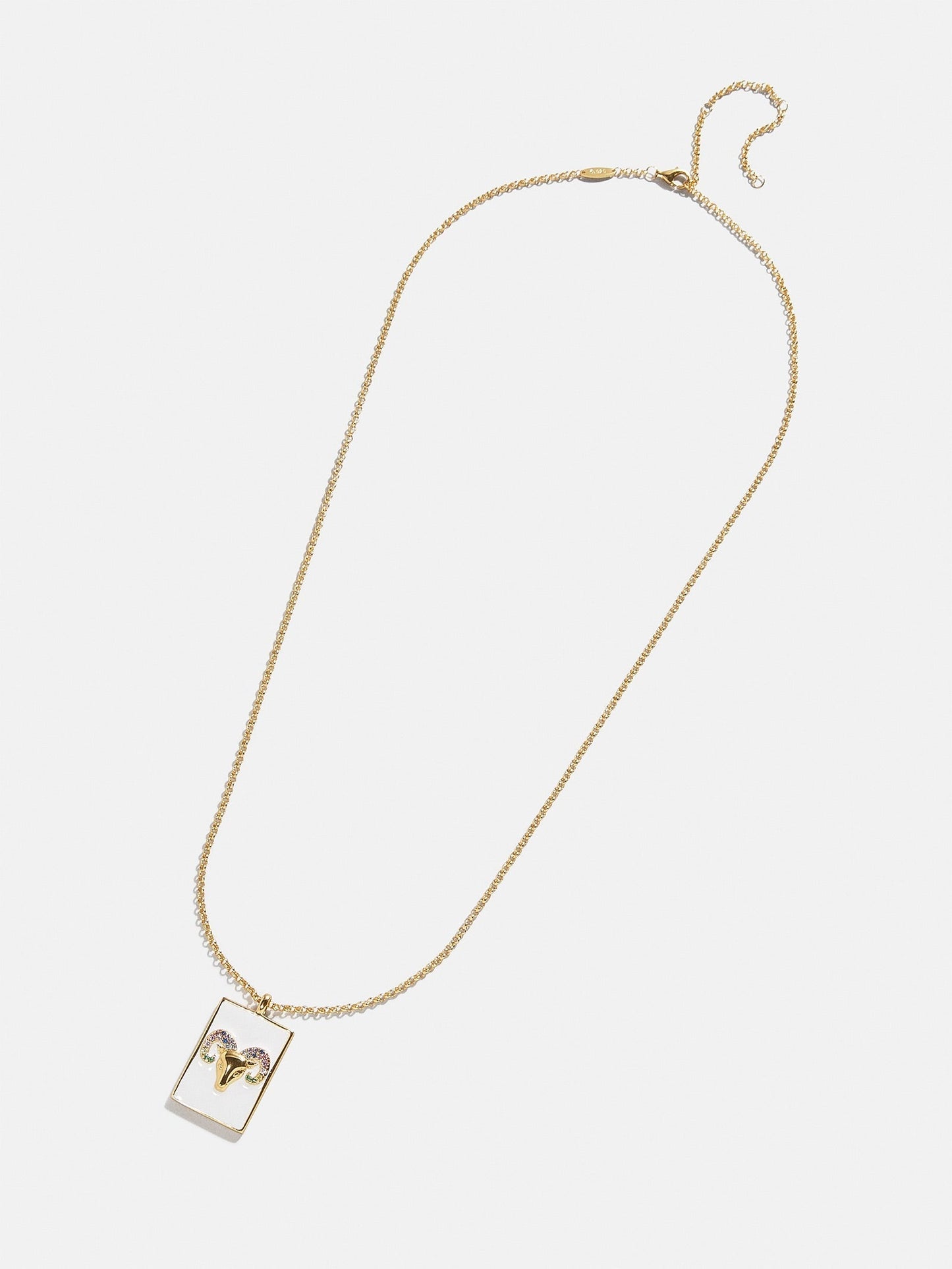 Reversible 18K Gold Zodiac Pendant Necklace - Virgo