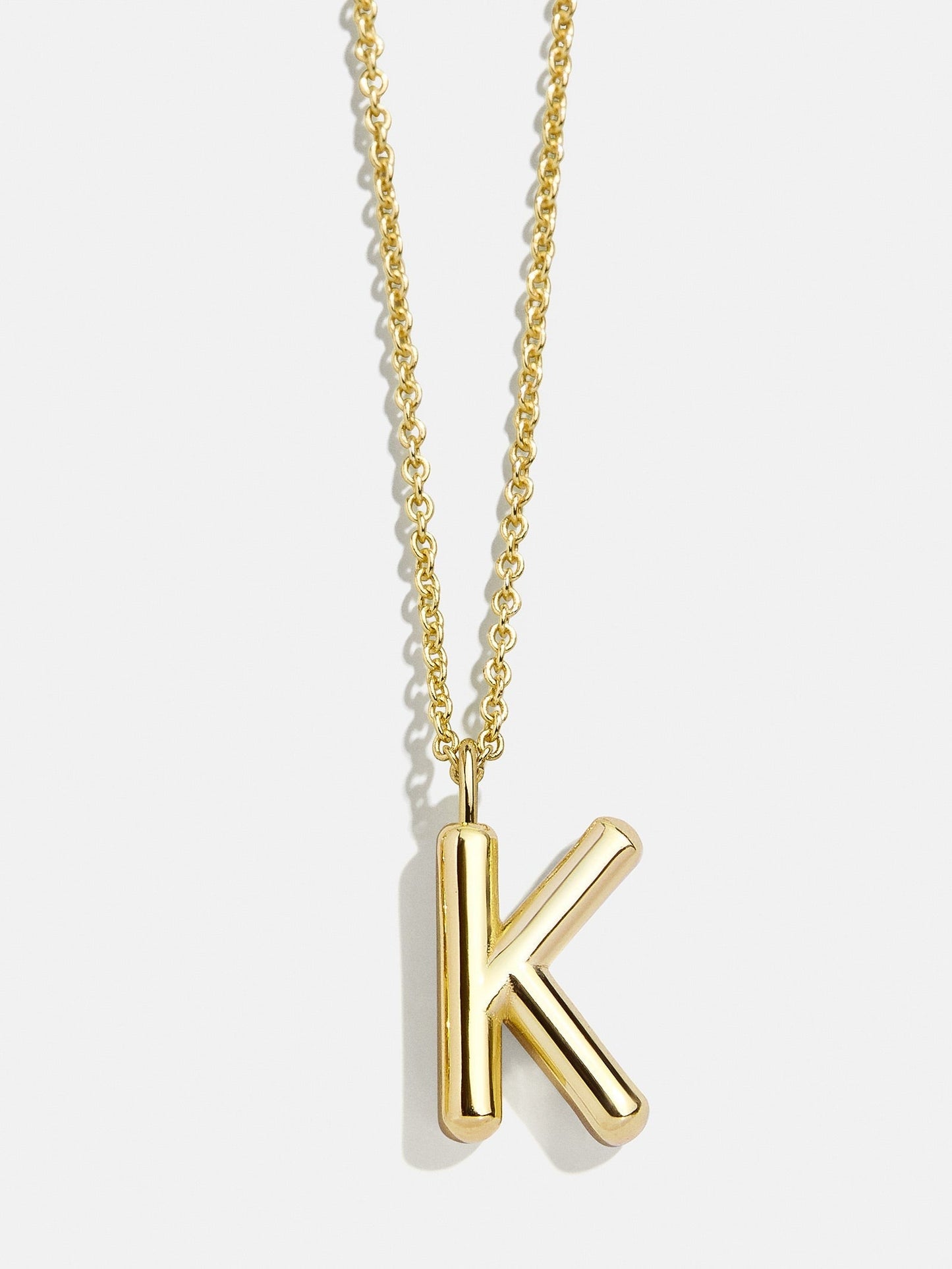 Classic Gold Initial Necklace - Gold Plated Brass