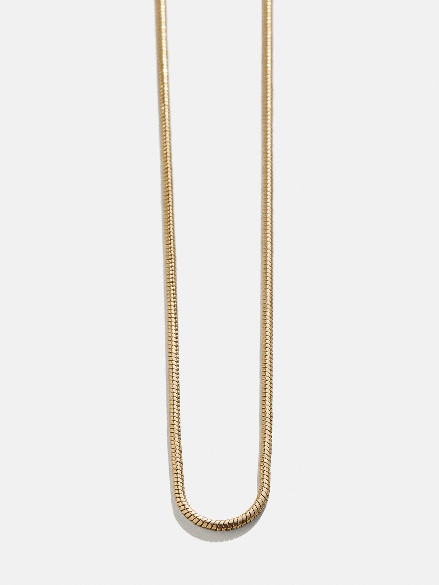Cluster Charm Necklace Chain - Gold Snake Chain