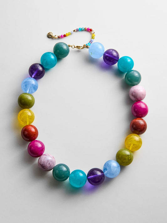 Jane Beaded Necklace - Multi Bead