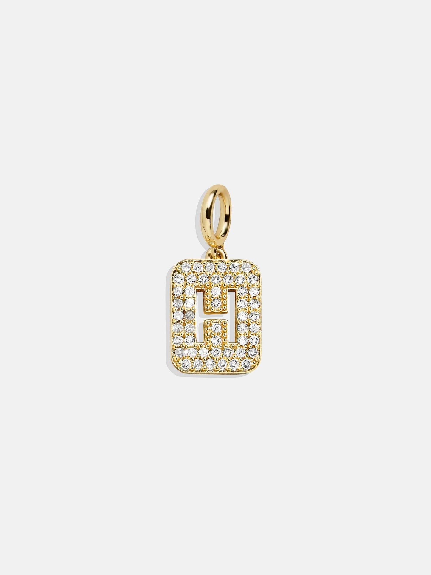 Block Pavé Initial Cluster Charm - H