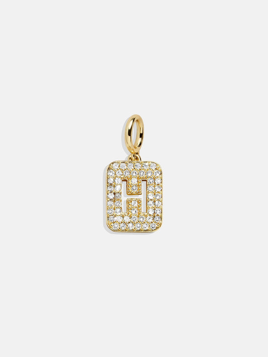 Block Pavé Initial Cluster Charm - H