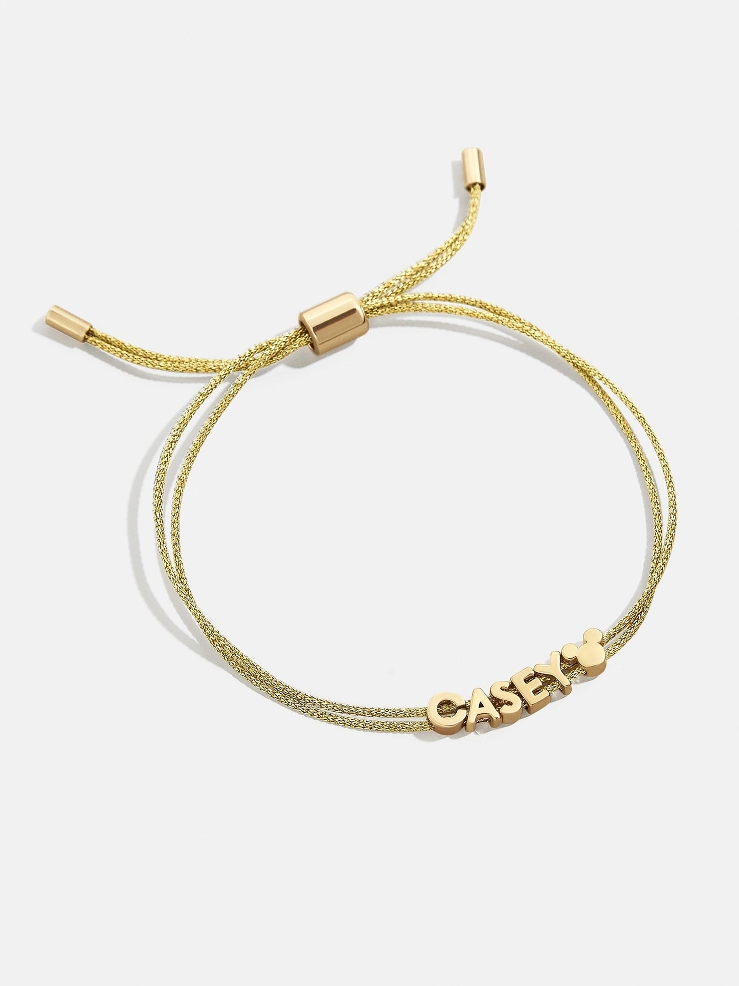 Disney Mickey Mouse Custom Cord Bracelet - Gold