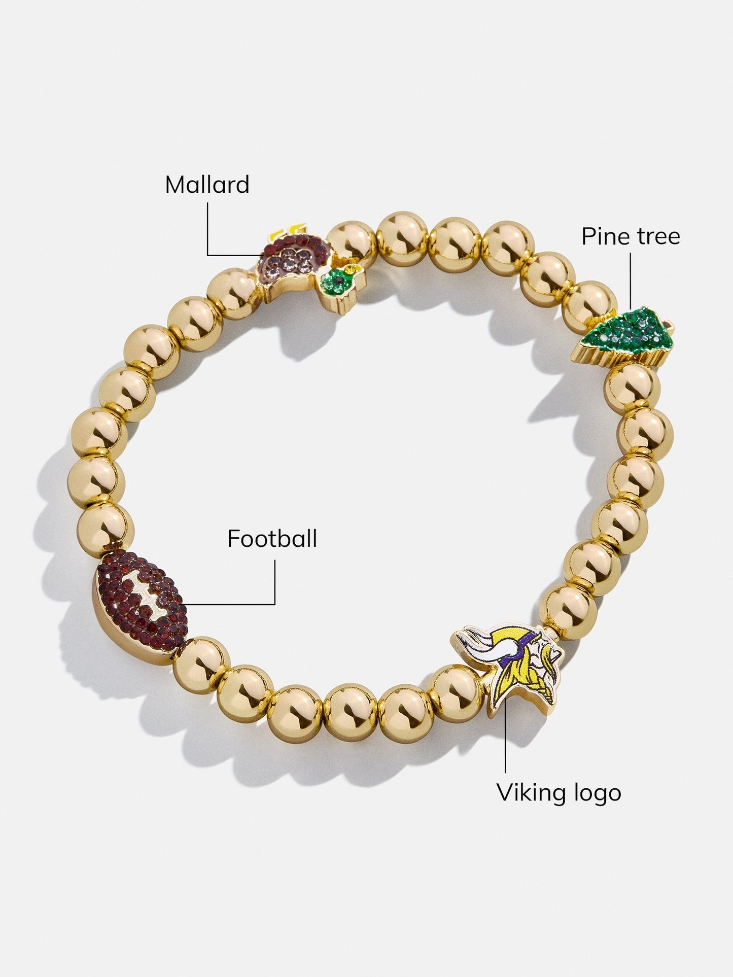 NFL Pisa Charm Bracelet - Minnesota Vikings