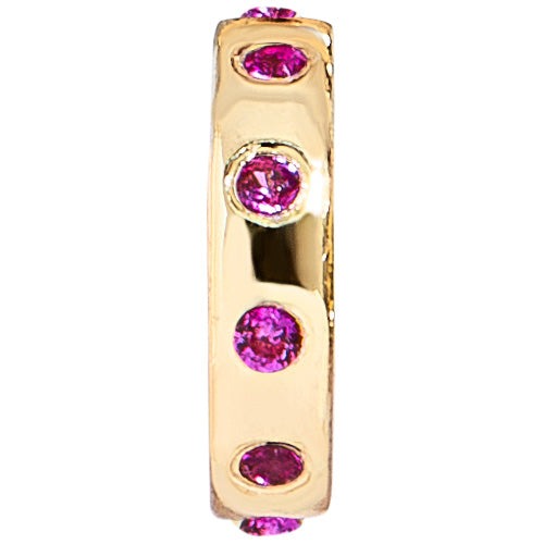 14K Gold Birthstone Charm Beads - Ruby