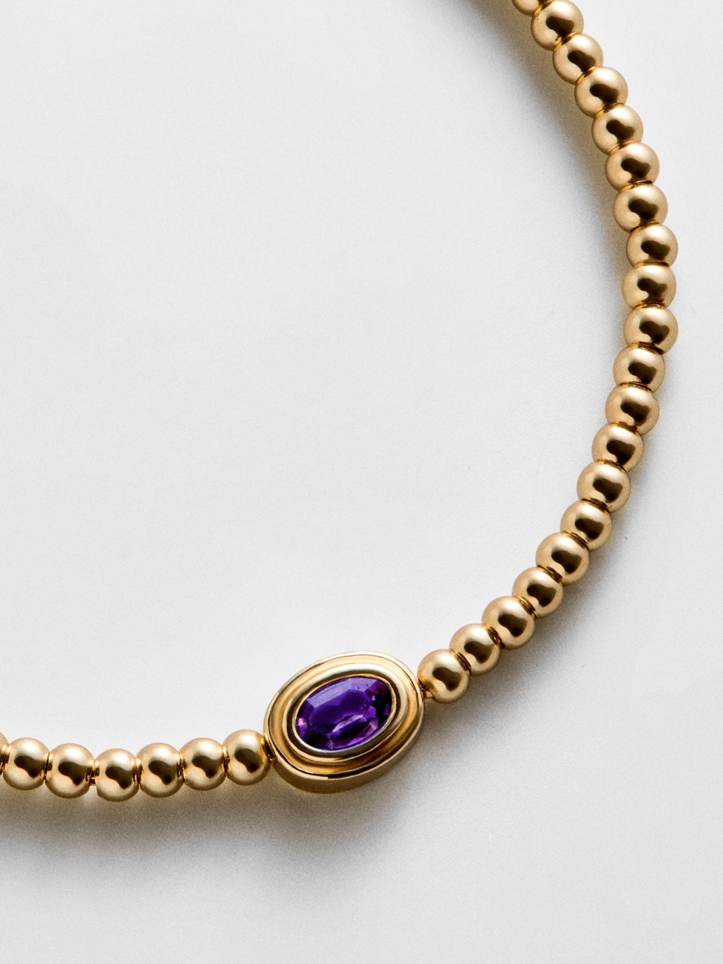 Valerie Bezel Pisa Bracelet - Amethyst