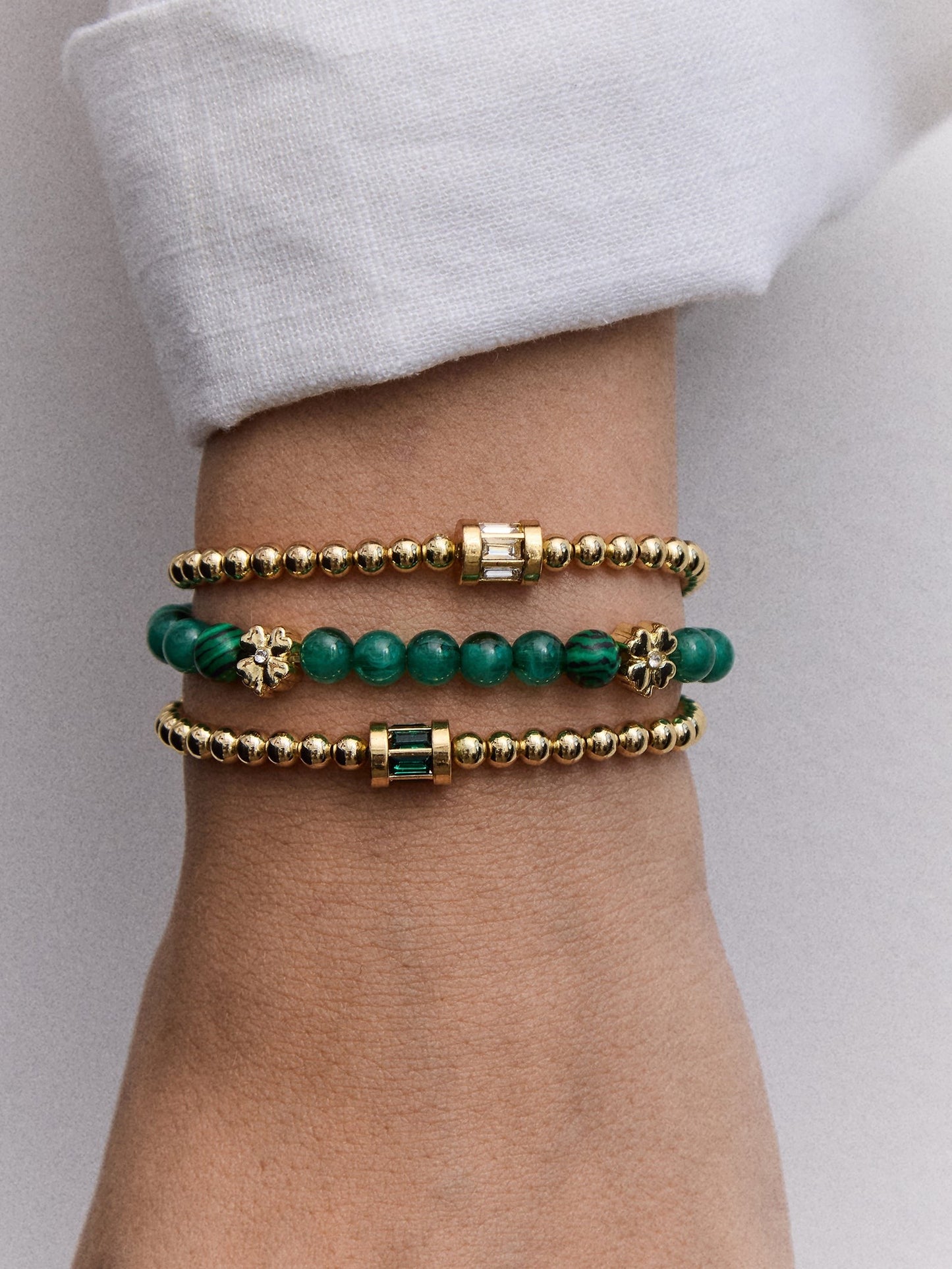 Peace of Mind Semi-Precious Bracelet - Clover