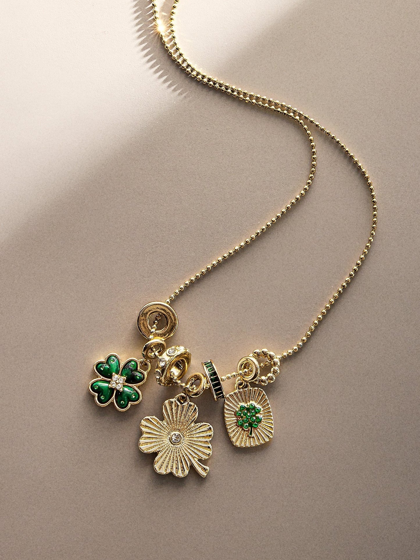 Lucky Clover Charm Necklace - Clover