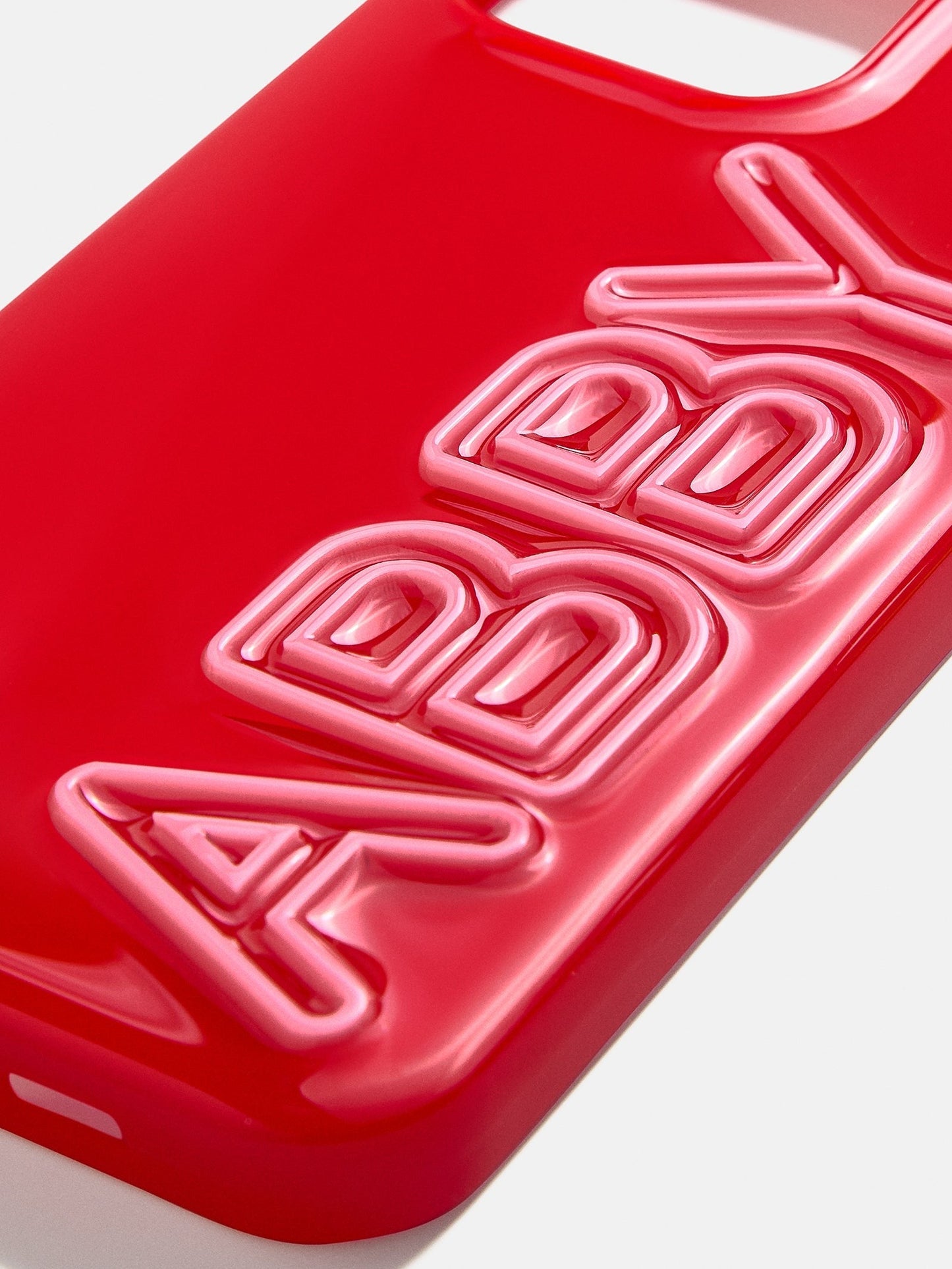 Fine Line Custom iPhone Case - Red/Pink