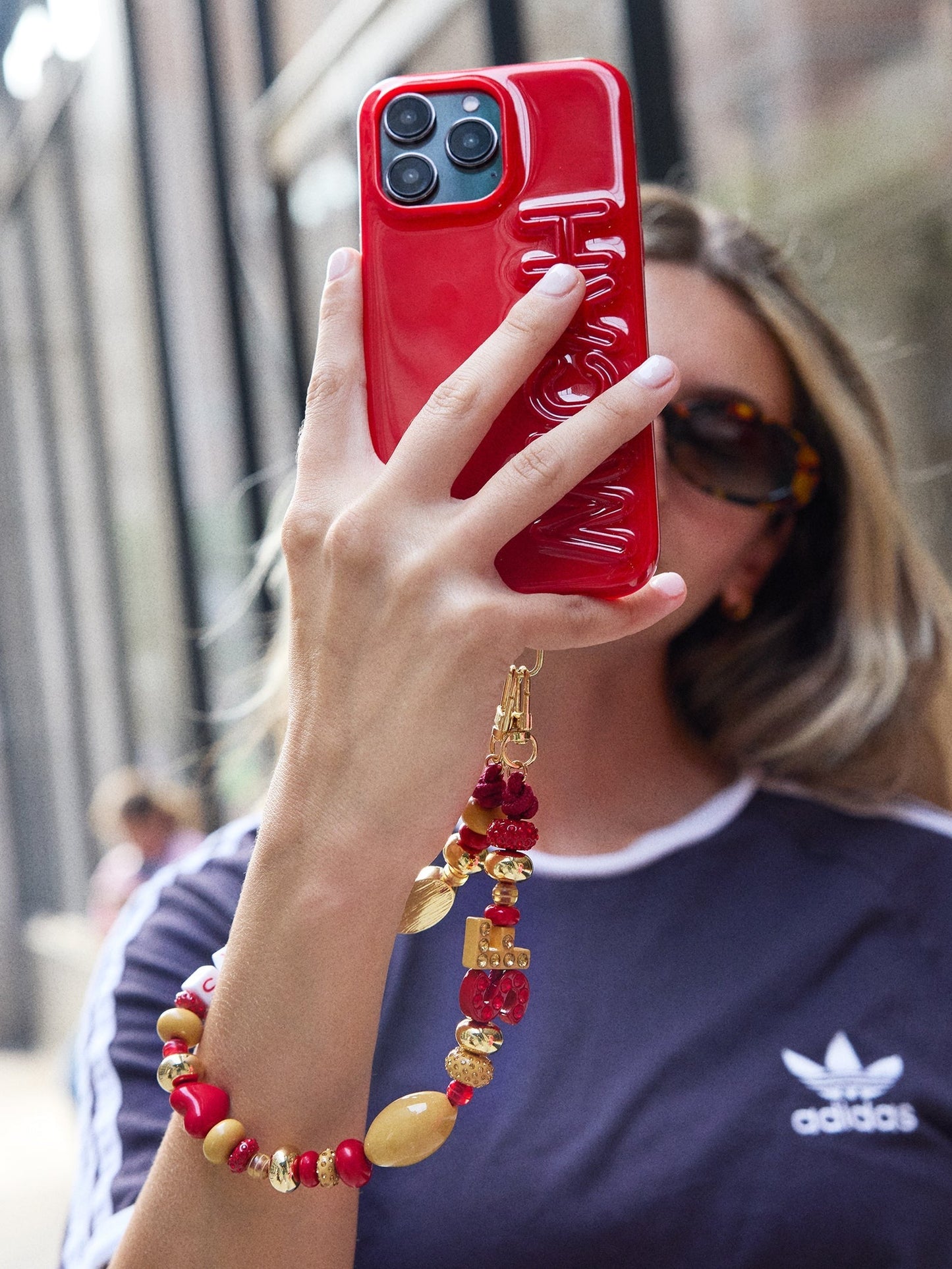 NFL Beaded Phone Charm - San Francisco 49ers