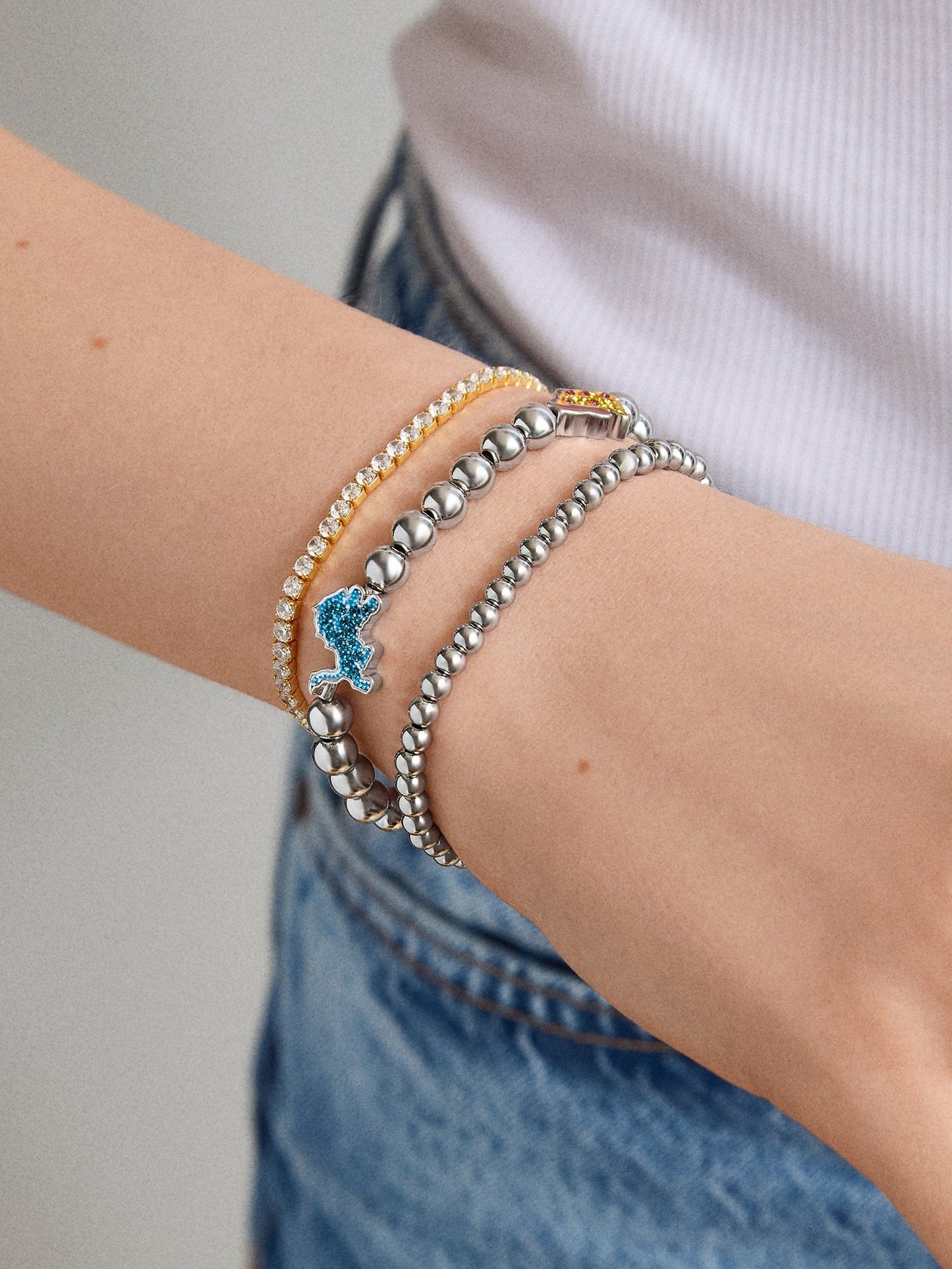 NFL Pisa Charm Bracelet - Detroit Lions