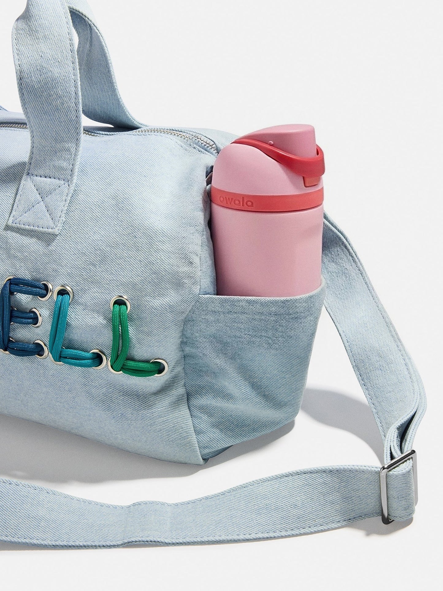 Thready to Go Kids’ Custom Duffle - Light Denim/Multi