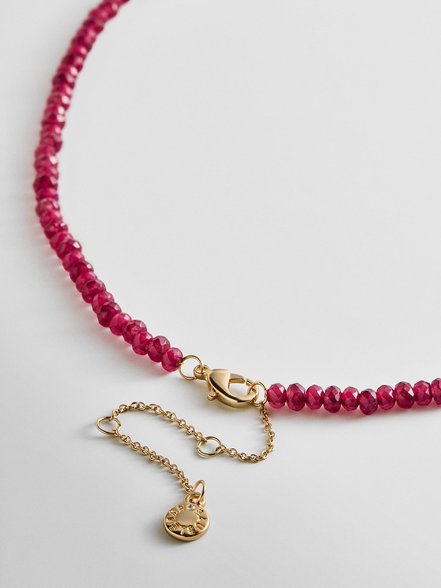 Mini Semi-Precious Custom Necklace - Red Jasper