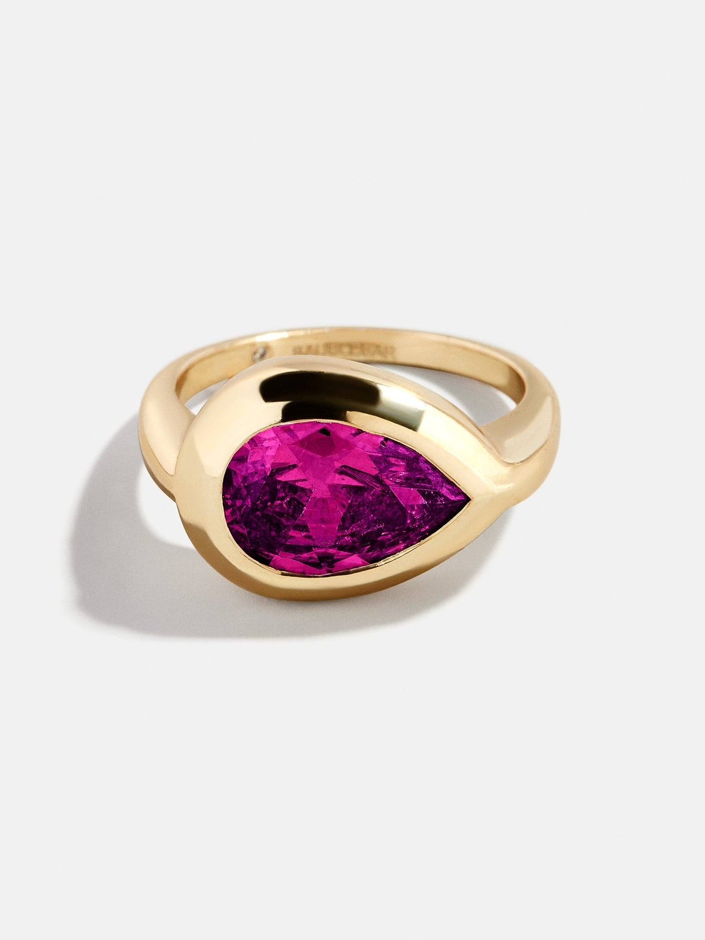 Gold Cubic Zirconia Custom Birthstone Ring - Rose