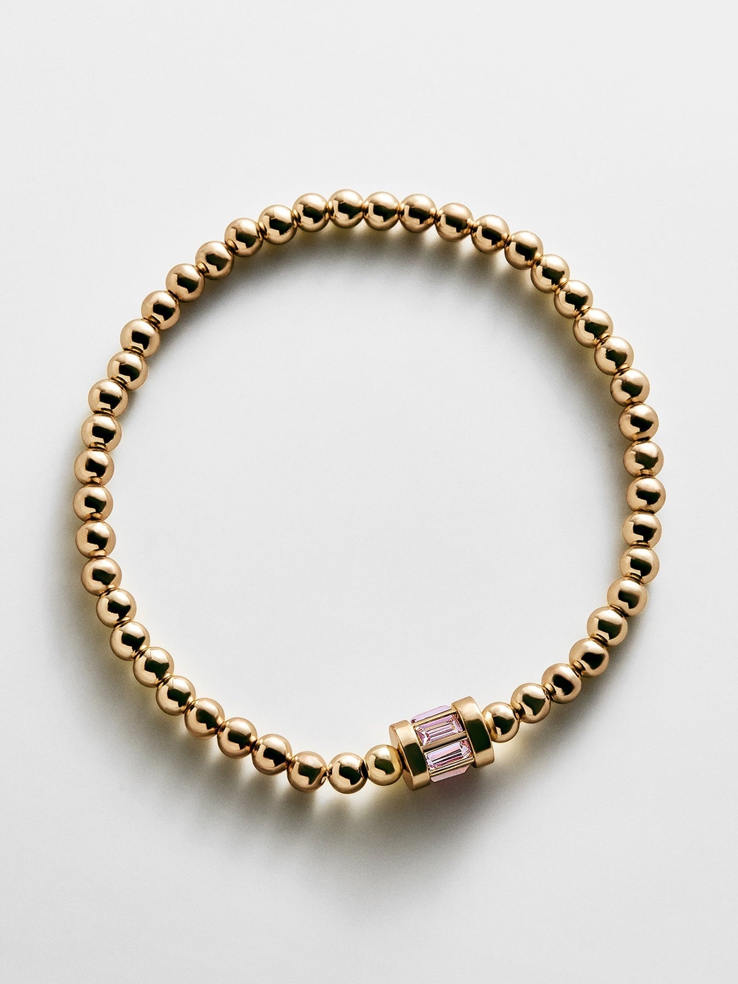 Tatum Baguette Pisa Bracelet - Light Amethyst