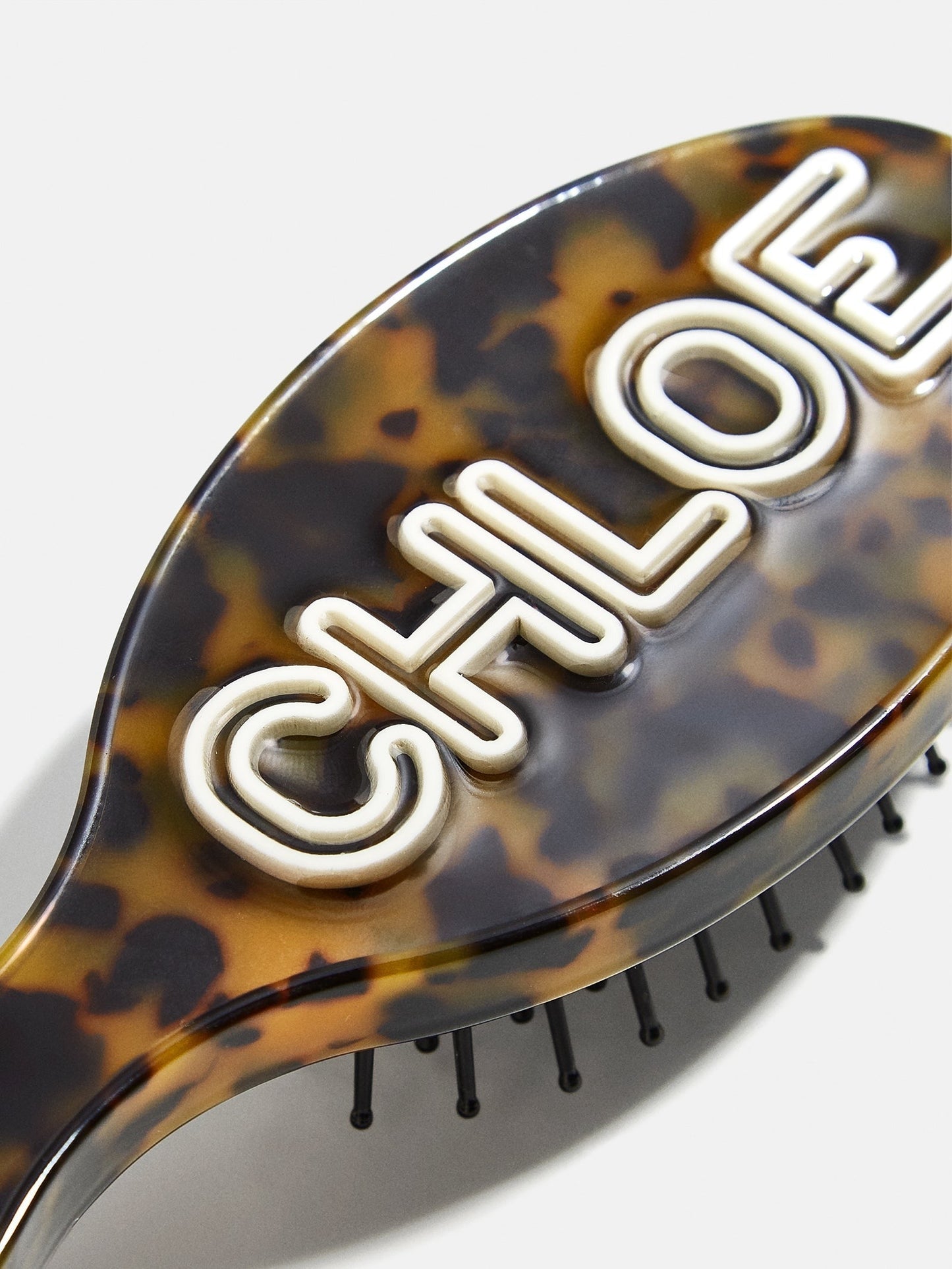 Mini Fine Line Custom Hair Brush - Tortoise/White