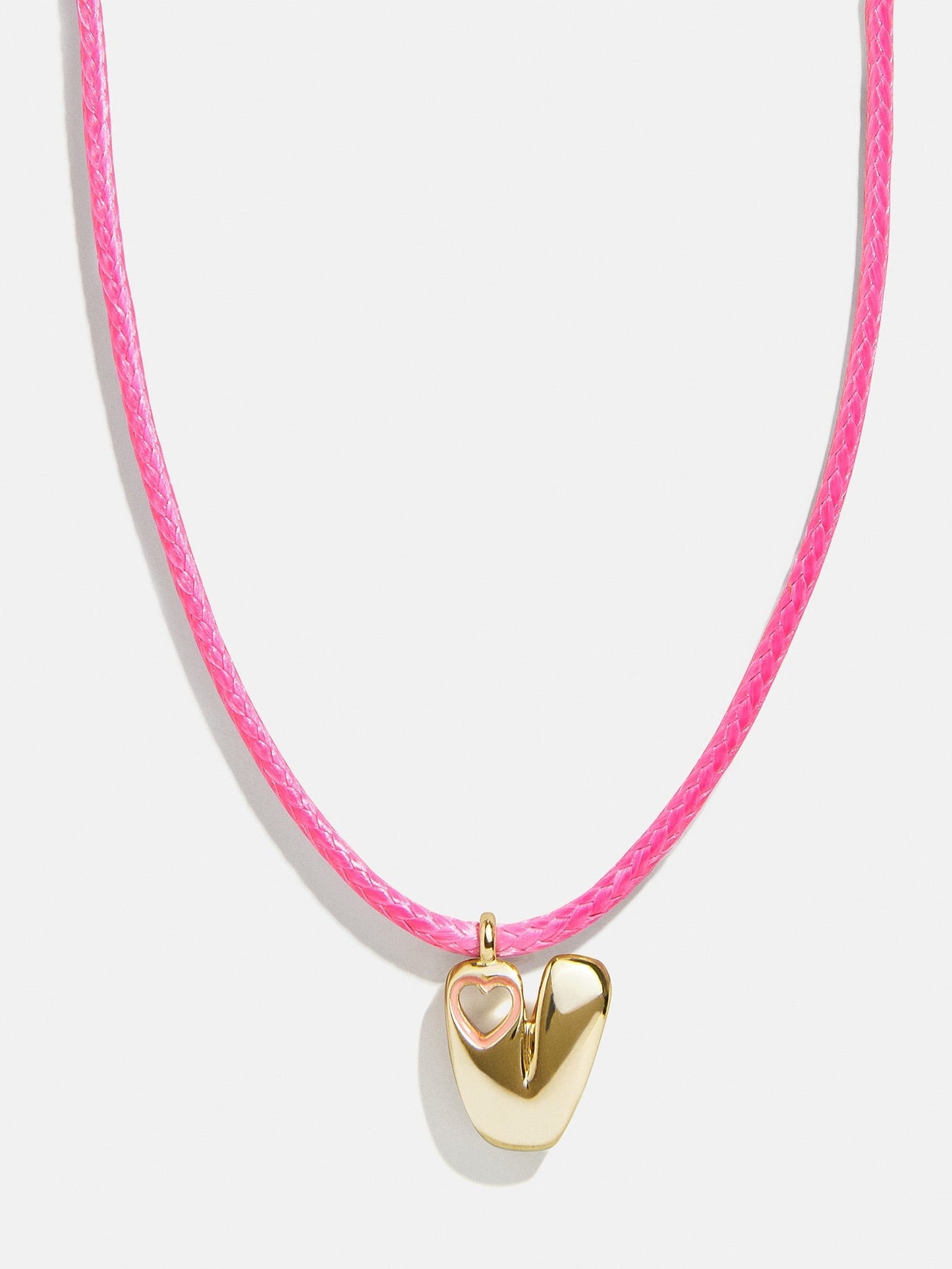Pretty in Pink Kids Initial Necklace - Light Pink