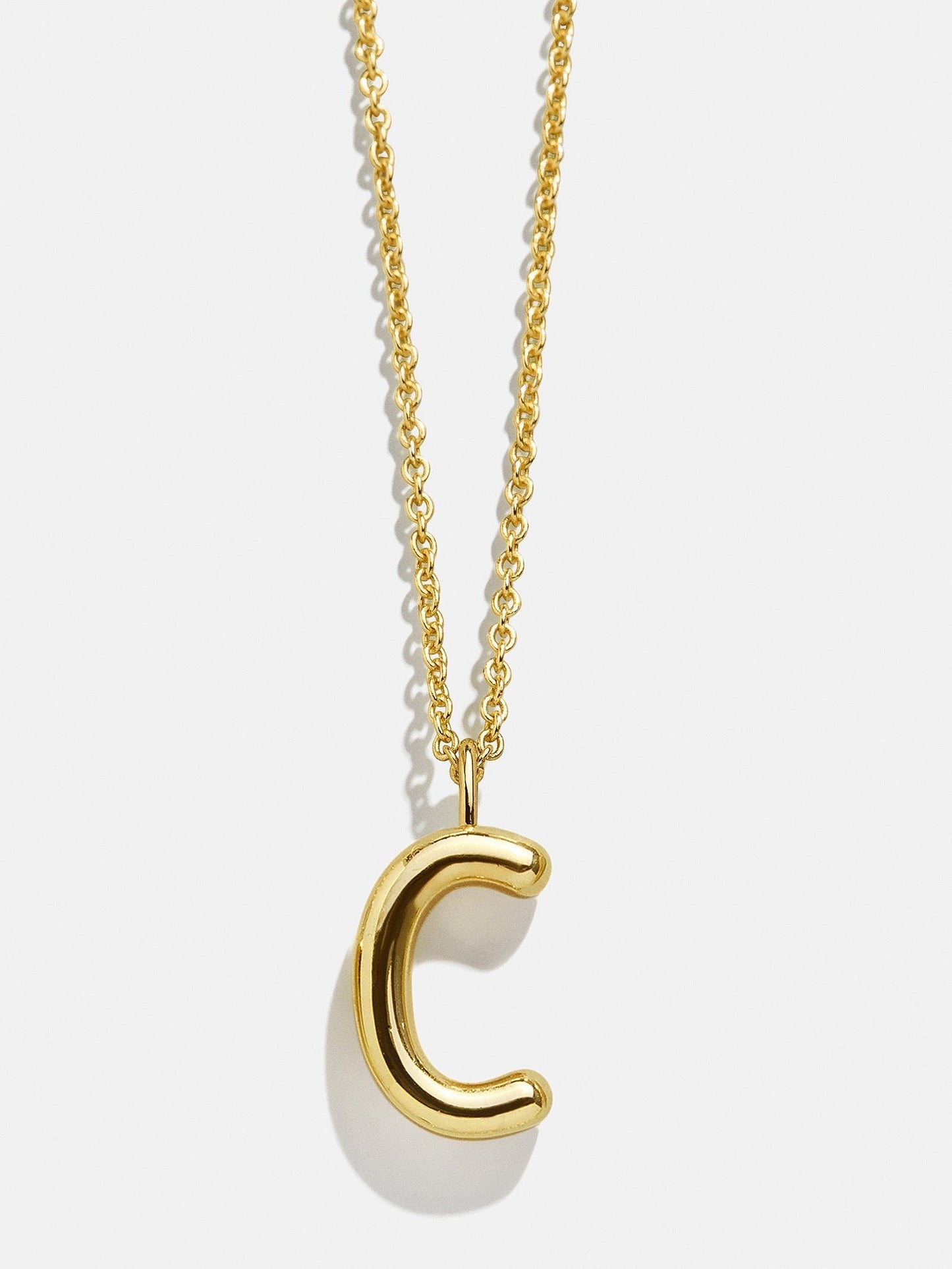 Classic Gold Initial Necklace - Gold Plated Brass
