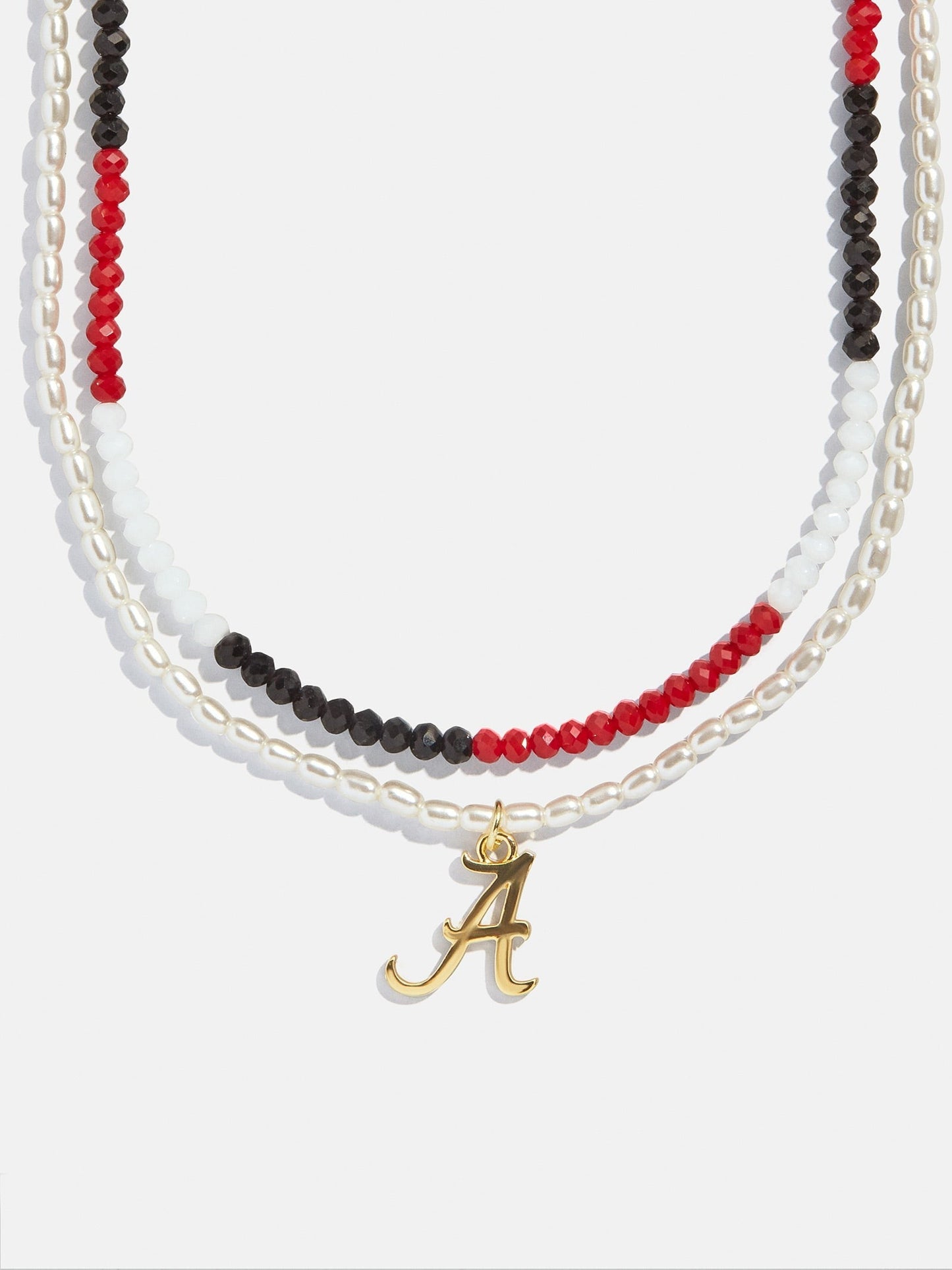 University of Alabama Beaded Logo Necklace Set - University of Alabama