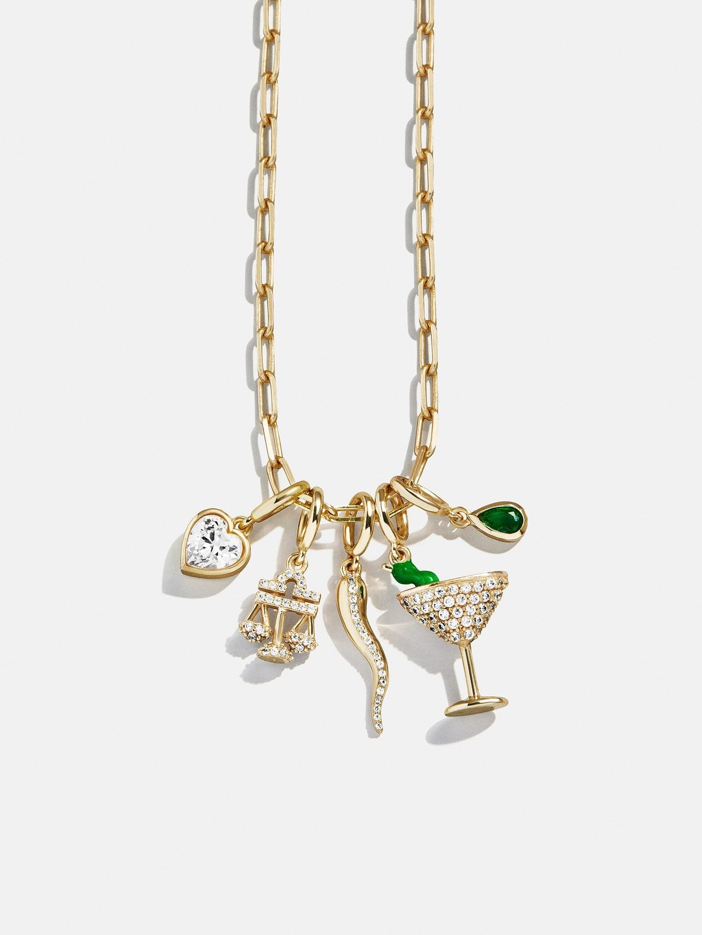 Pavé Zodiac Cluster Charm - Libra
