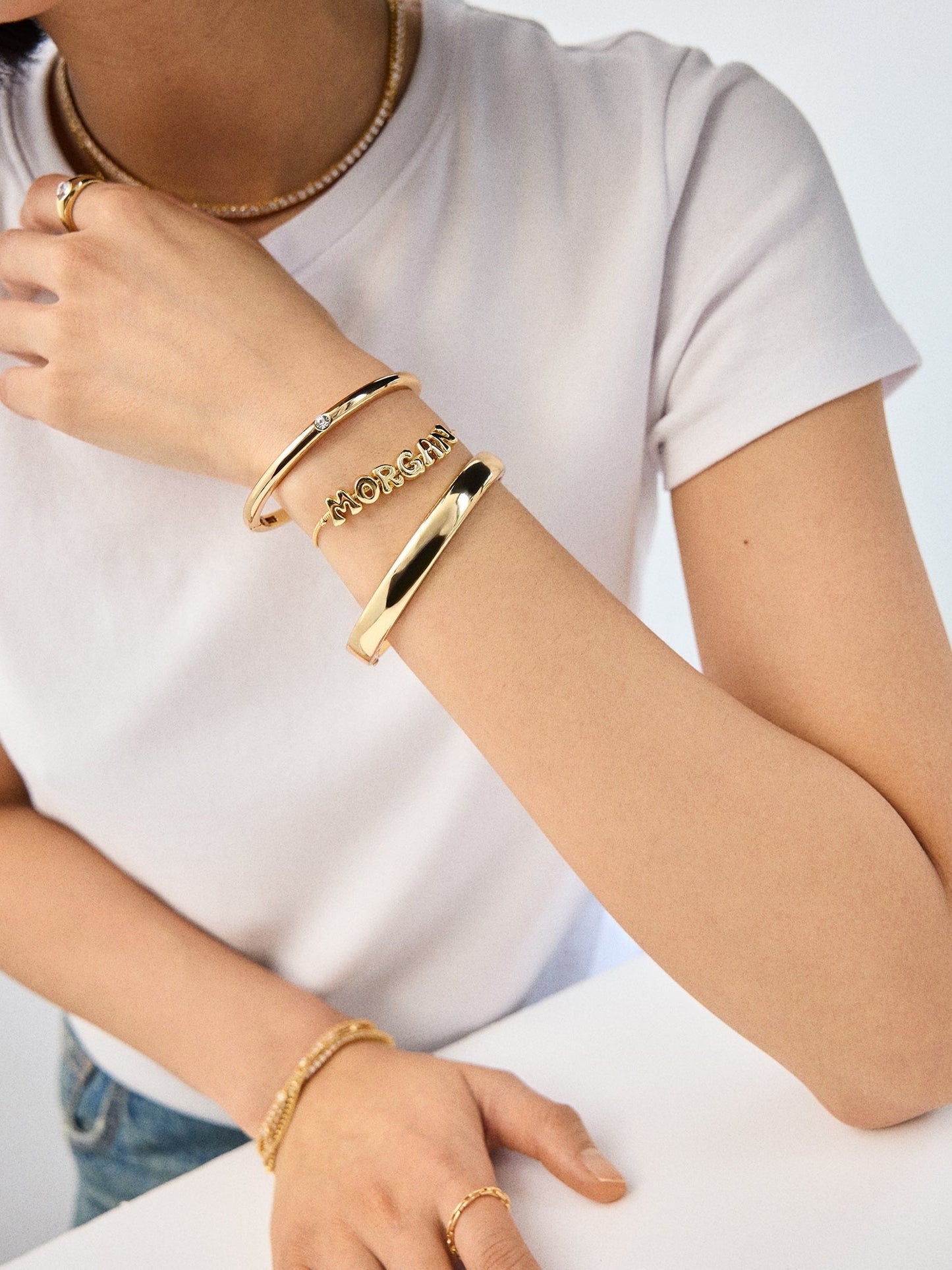 Bubble Slider Custom Bracelet - Bubble Single Strand