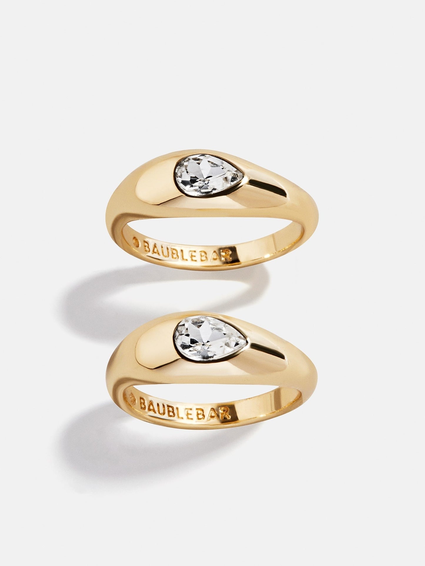 Vanessa Ring Set - Gold/Pavé