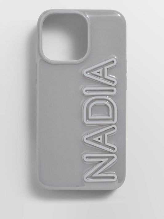Fine Line Custom iPhone Case - Gray/Light Gray