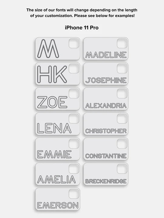 Fine Line Custom iPhone Case - Clear/Clear