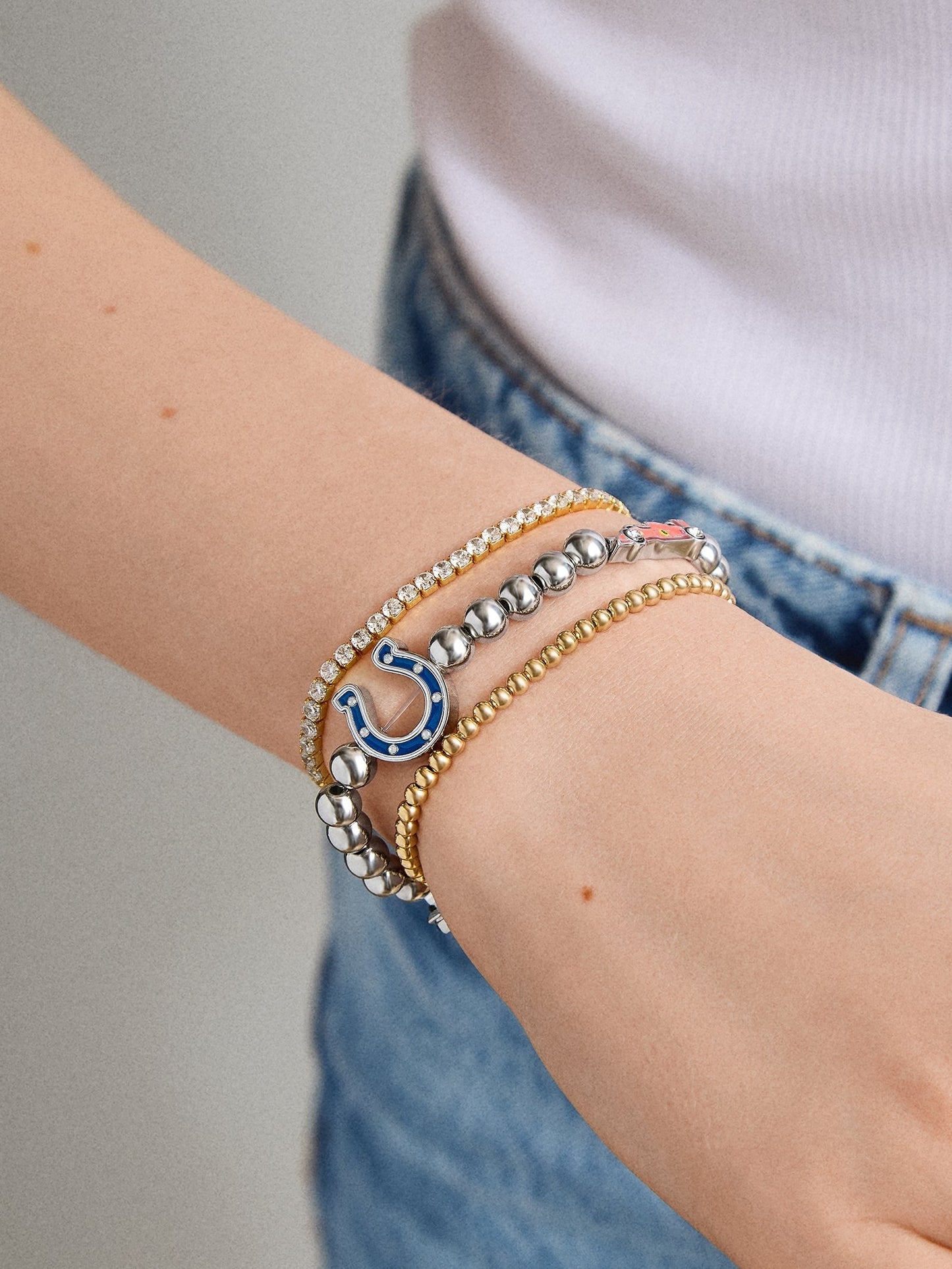 NFL Pisa Charm Bracelet - Indianapolis Colts