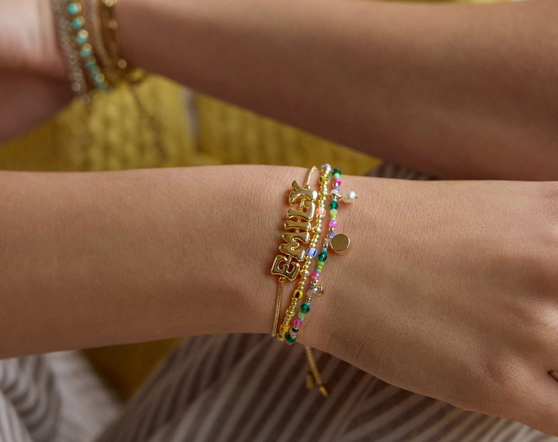 Rowan Semi-Precious Custom Layered Bracelet - St. Tropez