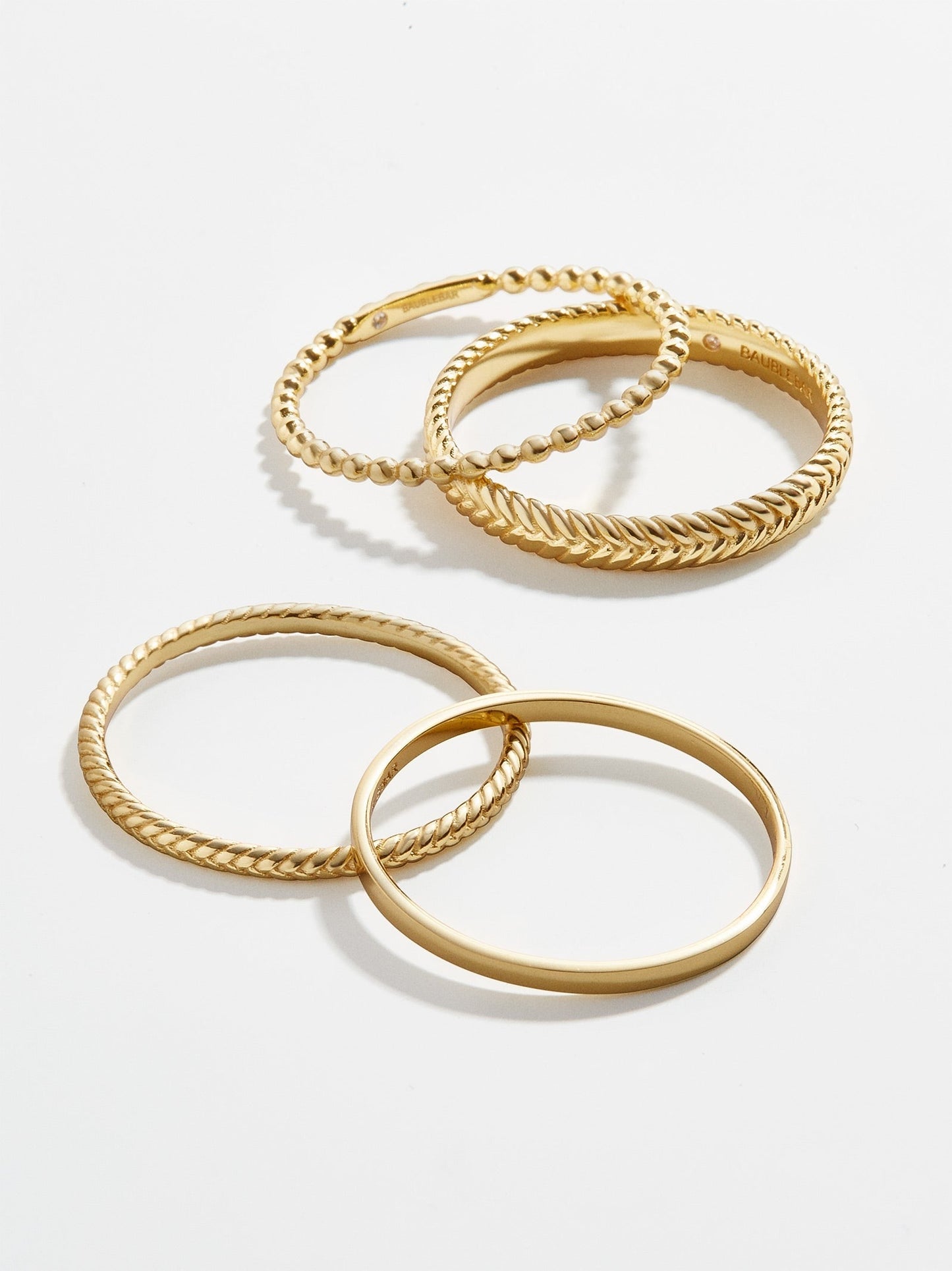 Mamie 14K Gold Ring Set - Gold