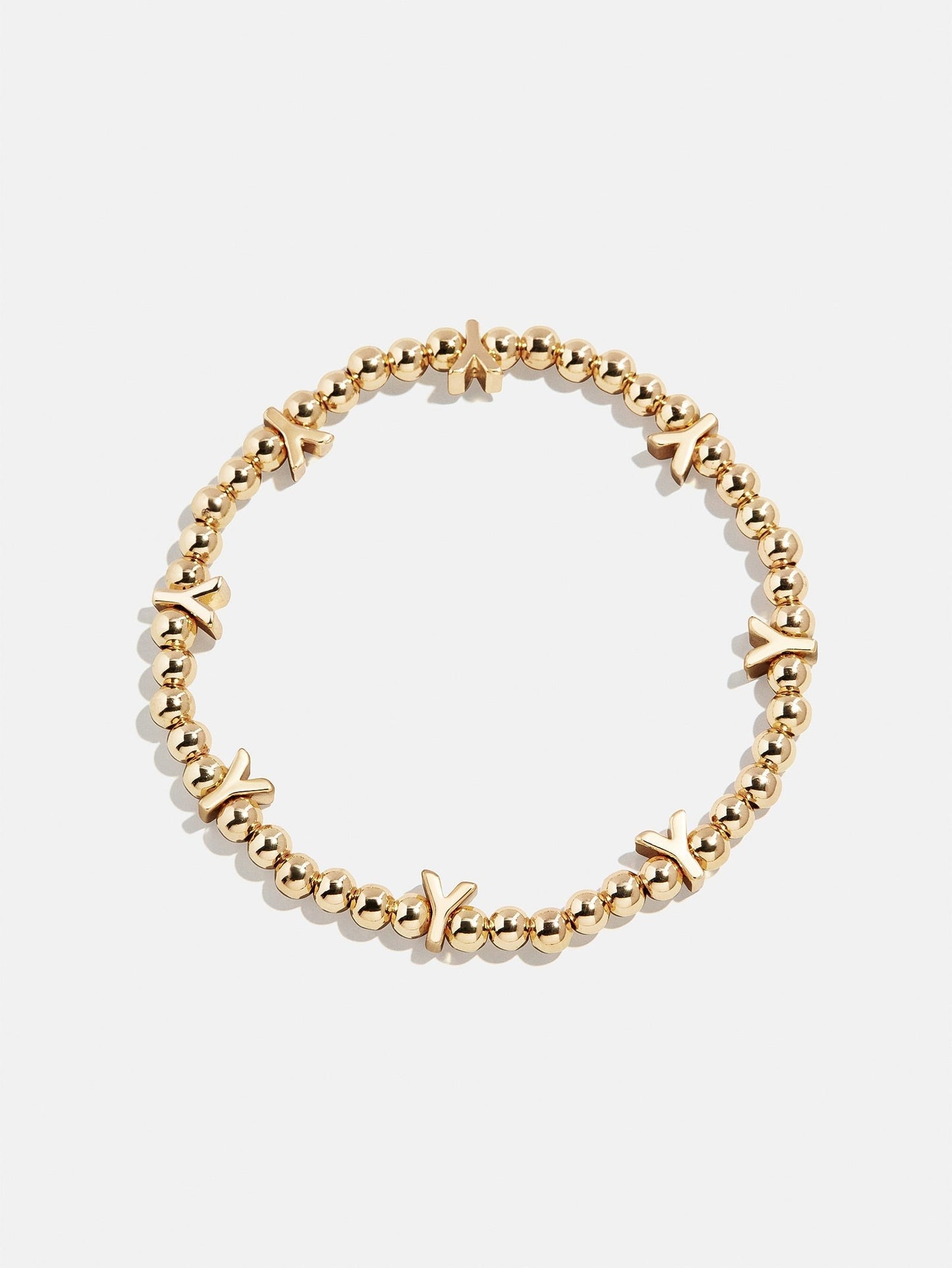 Gold Repeating Initial Pisa Bracelet - Y
