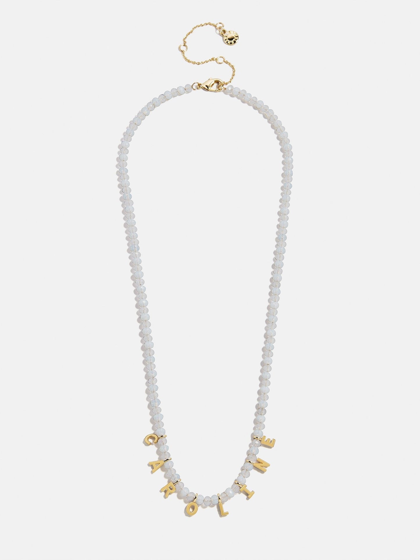 Mini Semi-Precious Custom Necklace - White Opal