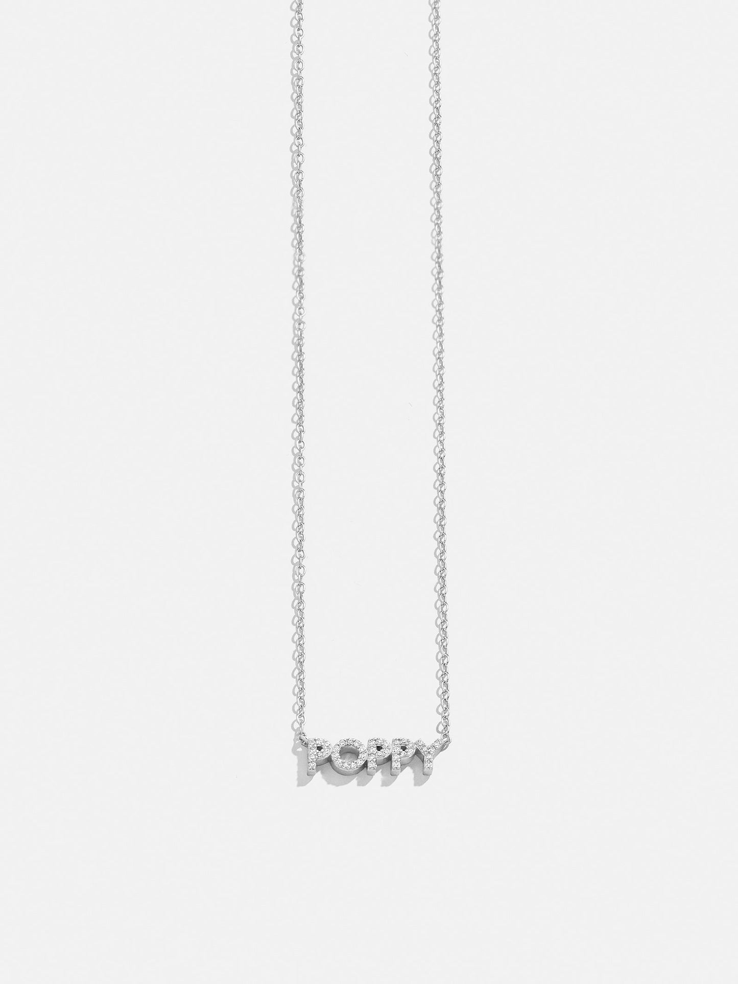 14K Gold Custom Nameplate Necklace - Mini Block