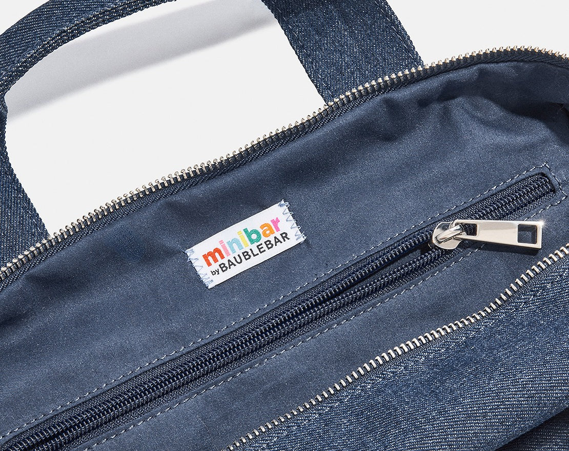 Thready to Go Kids’ Custom Duffle - Dark Denim/Blue Multi