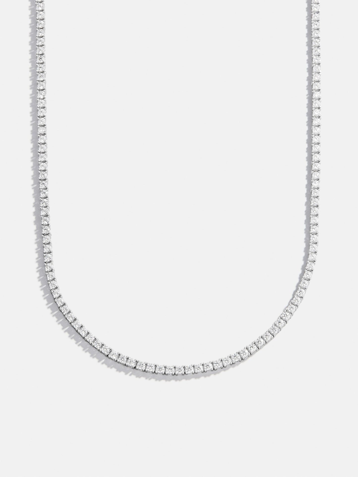 Billie Sterling Silver Tennis Necklace - Sterling Silver