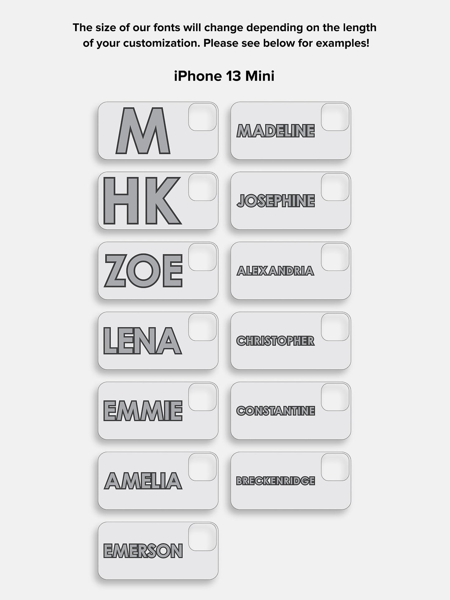 Block Font Custom iPhone Case - Green/Light Pink